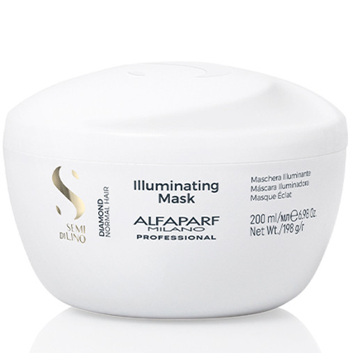 Маска для блеска волос, Alfaparf, Semi di Lino, Diamond, Illuminating Mask, 200 мл, 500 мл, PF016449, PF016450 – купить в Минске | Azarina.by