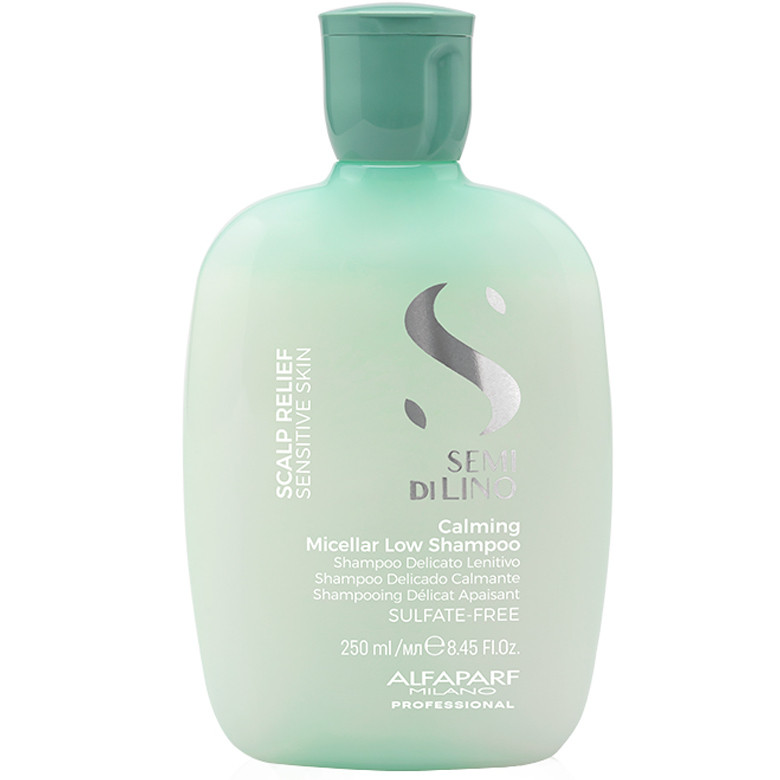 Шампунь для волос успокаивающий мицеллярный, Alfaparf, Semi di Lino, Scalp Relief, Calming Micellar Low Shampoo, 250 мл, 1000 мл, PF019477, PF019514 – купить в Минске | Azarina.by