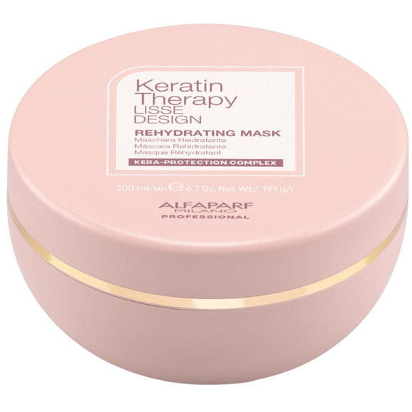 Маска для волос кератиновая, Alfaparf, Lisse Design, Keratin Therapy, Rehydrating Mask, 200 мл, PF023351 – купить в Минске | Azarina.by