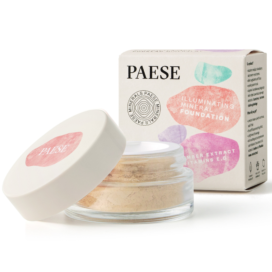 Пудра для лица минеральная сияющая, Paese, Minerals, Illuminating Mineral Foundation, 7 г, 21314-21390 – купить в Минске | Azarina.by