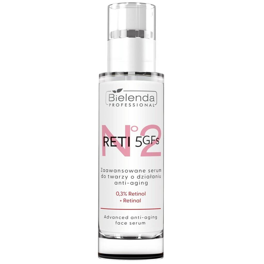 Сыворотка для лица с ретинолом, Bielenda Professional, Reti 5GFs, Advanced Anti-Aging Face Serum, 0.3% Retinol and Retinal, 30 мл, 054298 – купить в Минске | Azarina.by