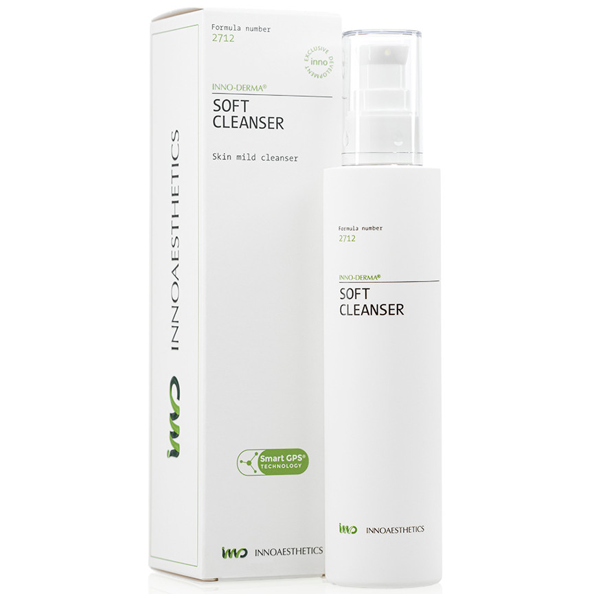 Гель для лица очищающий мягкий, InnoAesthetics, Inno-Derma, Soft Cleanser, 200 мл, 500 мл, ID001, ID100 – купить в Минске | Azarina.by