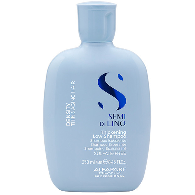 Шампунь для волос уплотняющий бессульфатный, Alfaparf, Semi di Lino, Density, Thickening Low Shampoo, 250 мл, 1000 мл, PF025910, PF025911 – купить в Минске | Azarina.by