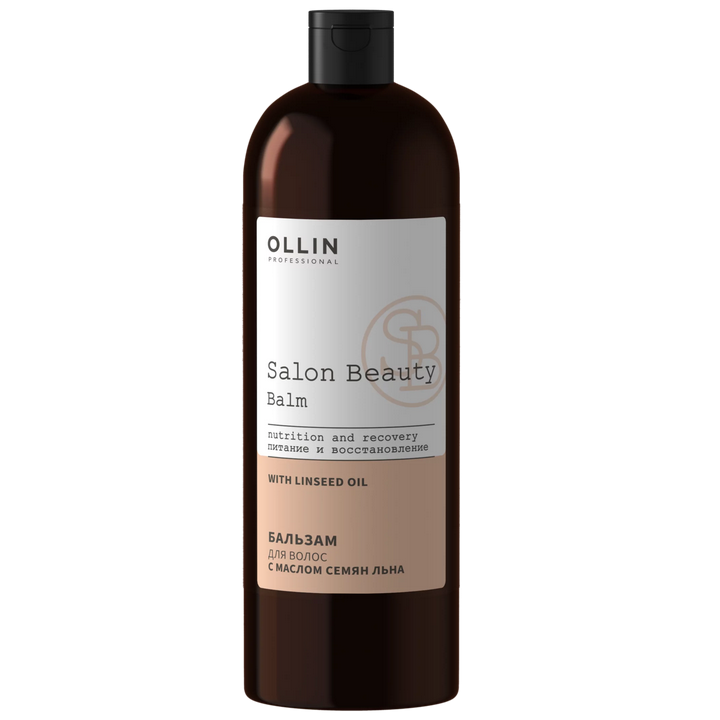 Бальзам для волос с льняным маслом, Ollin Professional, Salon Beauty, Nutrition and Recovery, Balm With Linseed Oil, 1000 мл, 773205 – купить в Минске в интернет магазине косметики с доставкой - Azarina.by