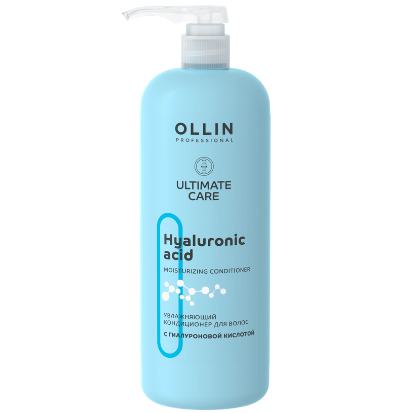 Кондиционер для волос увлажняющий, Ollin Professional, Ultimate Care, Hyaluronic Acid Moisturizing Conditioner, 1000 мл, 772307 – купить в Минске в интернет магазине косметики с доставкой - Azarina.by