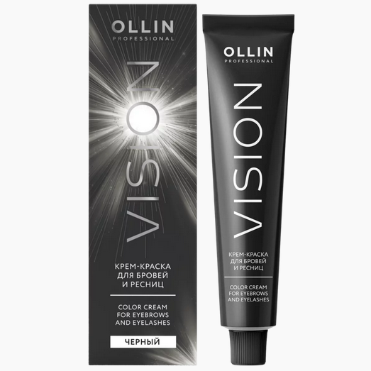 Краска для бровей и ресниц, Ollin Professional, Vision, Color Cream for Eyebrows and Eyelashes, 20 мл, 772420, 772444, 772451, 772468, 772475, 772482, 772499 – купить в Минске в интернет магазине косметики с доставкой - Azarina.by