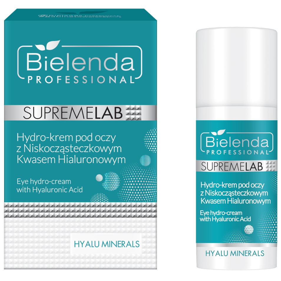 Гидро-крем для век с гиалуроновой кислотой, Bielenda Professional, Hyalu Minerals, SupremeLab, Eye Hydro Cream, 15 мл, 049591 – купить в Минске | Azarina.by