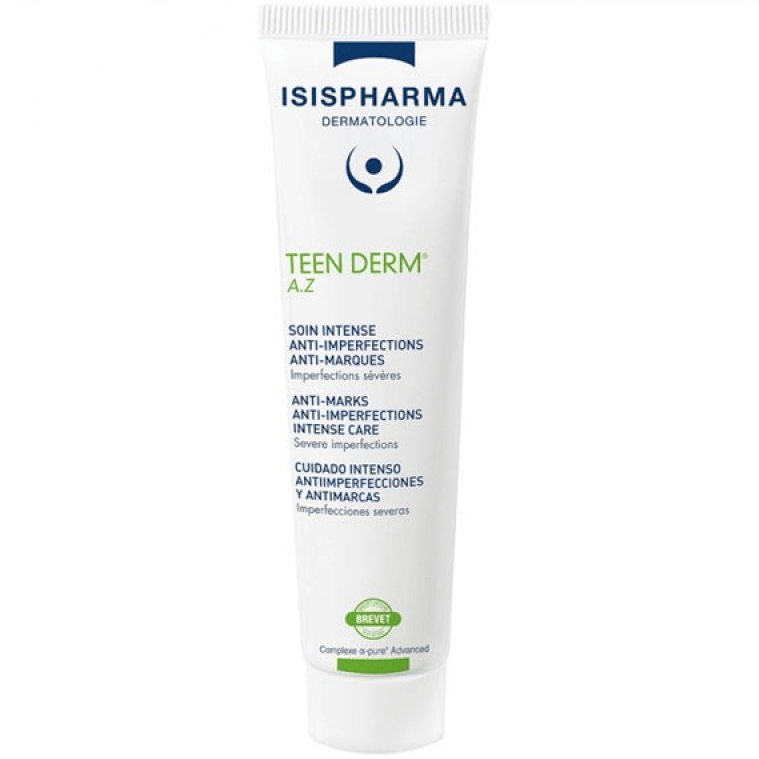 Крем от акне с 15% азелаиновой кислотой, IsisPharma, Teen Derm, A.Z, 30 мл, 3760269770942 – купить в Минске | Azarina.by