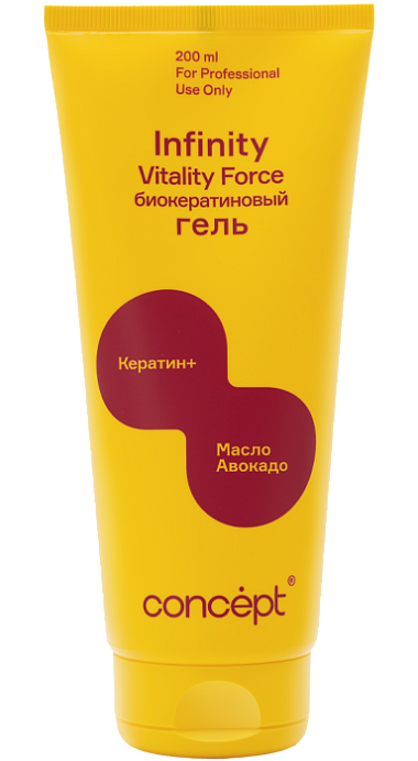 Гель для волос биокератиновый, Concept, Infinity, Vitality Force, Bio-Keratin Gel, 200 мл, 42514 – купить в Минске в интернет магазине косметики с доставкой - Azarina.by
