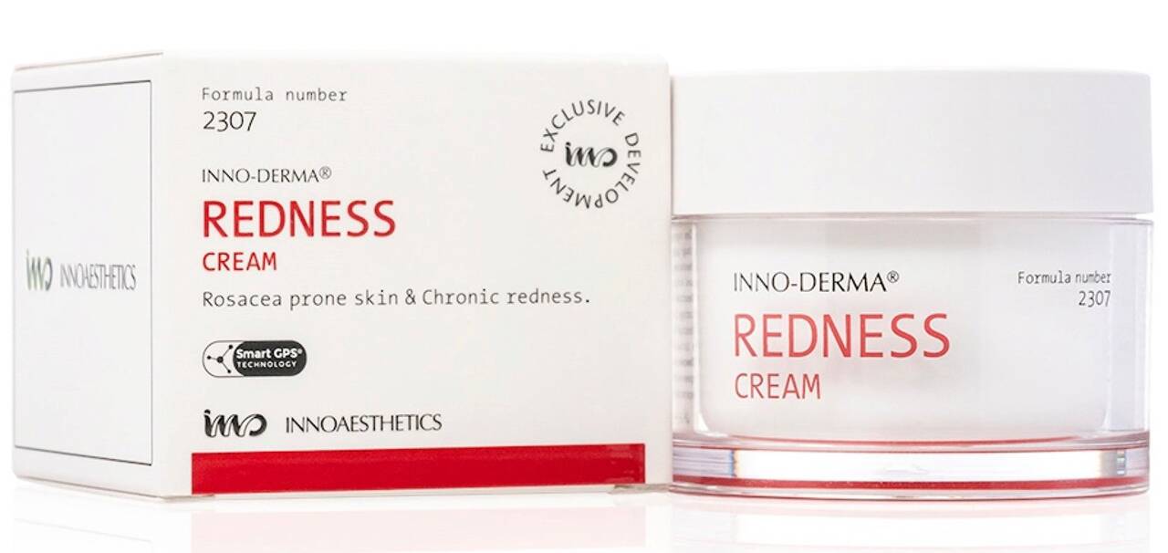 Крем для кожи с куперозом и розацеа, InnoAesthetics, Inno-Derma, Redness Cream, 50 мл, ID017 – купить в Минске | Azarina.by