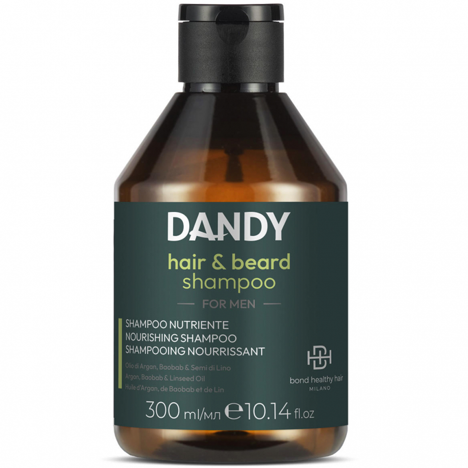 Шампунь для волос и бороды питательный, Lisap, Dandy, Hair & Beard Shampoo, 300 мл, 101840 – купить в Минске в интернет магазине косметики с доставкой - Azarina.by