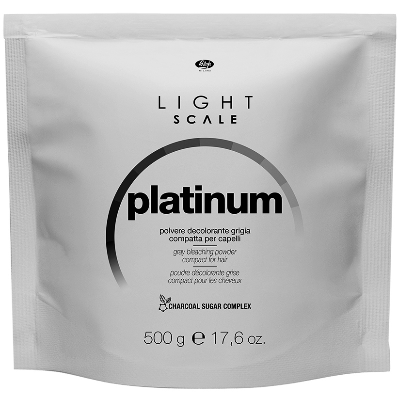 Порошок для волос осветляющий серый быстродействующий, Lisap, Light Scale, Platinum Powder, 500 г, 150037 – купить в Минске в интернет магазине косметики с доставкой - Azarina.by