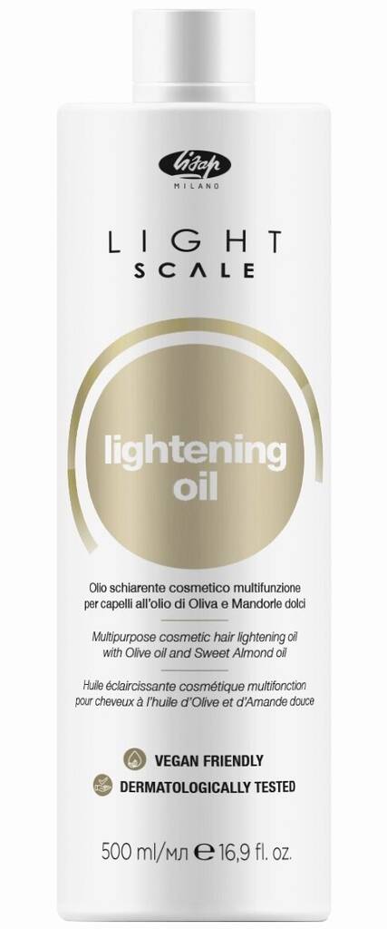 Масло для волос осветляющее безаммиачное, Lisap, Light Scale, Lightening Oil, 500 мл, 150044 – купить в Минске в интернет магазине косметики с доставкой - Azarina.by