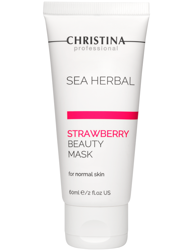 Маска для нормальной кожи лица Клубника, Christina, Sea Herbal, Beauty Mask Strawberry for normal skin, 60 мл, M-12a – купить в Минске | Azarina.by