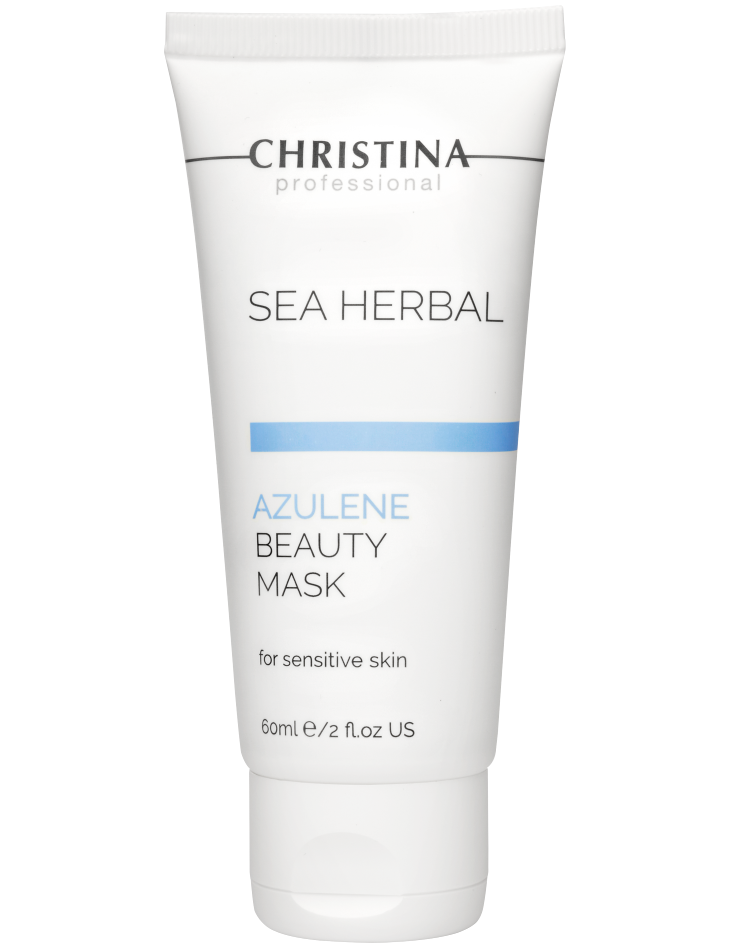 Маска для чувствительной кожи лица Азулен, Christina, Sea Herbal, Beauty Mask Azulene for sensitive skin, 60 мл, M-14a – купить в Минске | Azarina.by