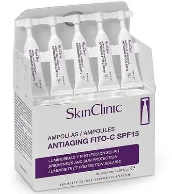 Фитококтейль для лица антивозрастной SPF 15, SkinClinic, Serums, Antiaging Fito-C, 10 шт.*2 мл – купить в Минске | Azarina.by