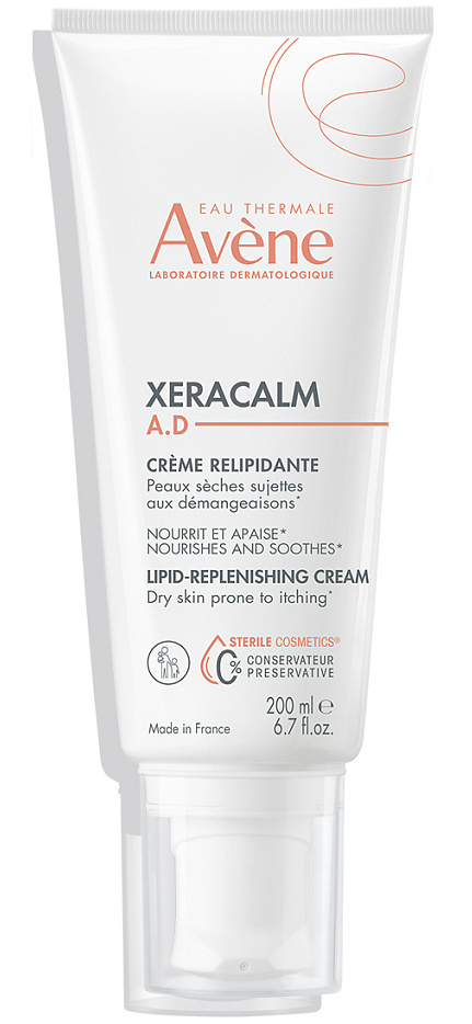 Крем для лица и тела липидо-восполняющий, Avene, XeraCalm A.D, Lipid-Replenishing Cream, 200 мл, 178304 – купить в Минске | Azarina.by