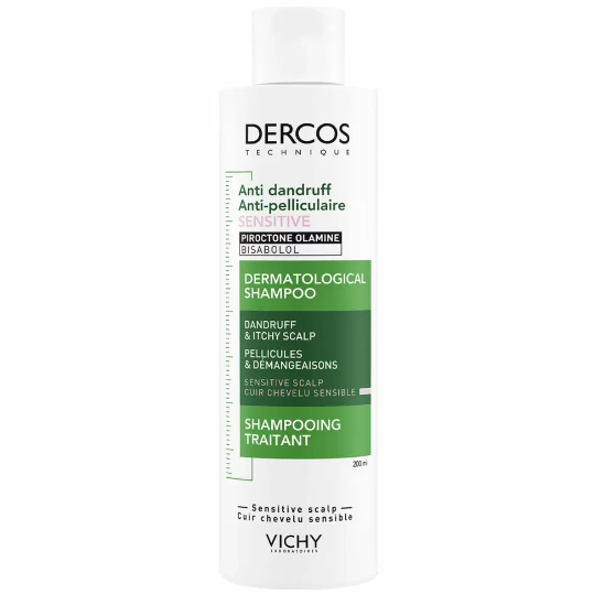 против перхоти для чувствительной кожи головы, Vichy, Dercos Anti-Dandruff, Sensitive Dermatological Shampoo, 200 мл, 371060534/371060533 – купить в Минске | Azarina.by