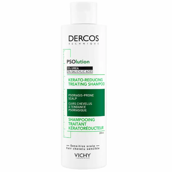 Шампунь при псориазе кераторегулирующий, Vichy, Dercos, PSOlution, Kerato-Reducing Treating Shampoo, 200 мл, 371061019 – купить в Минске | Azarina.by