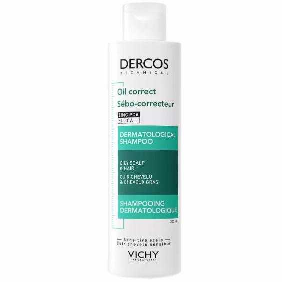 Шампунь для волос регулирующий, Vichy, Dercos, Oil Correct, Dermatological Shampoo, 200 мл, 371061034 – купить в Минске | Azarina.by