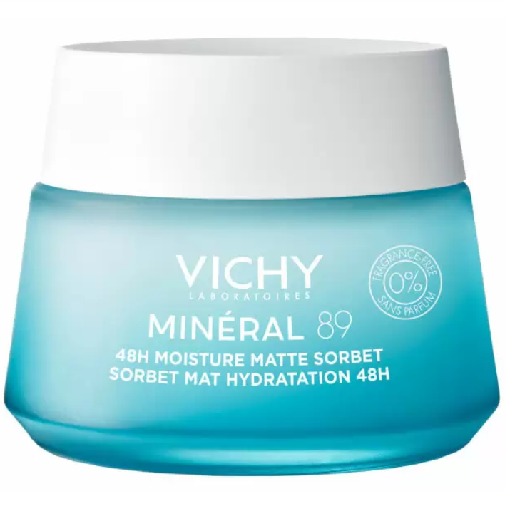 Гель-сорбет для жирной кожи лица увлажняющий, Vichy, Mineral 89, 48H Moisture Matte Sorbent, 50 мл, 370355147 – купить в Минске | Azarina.by