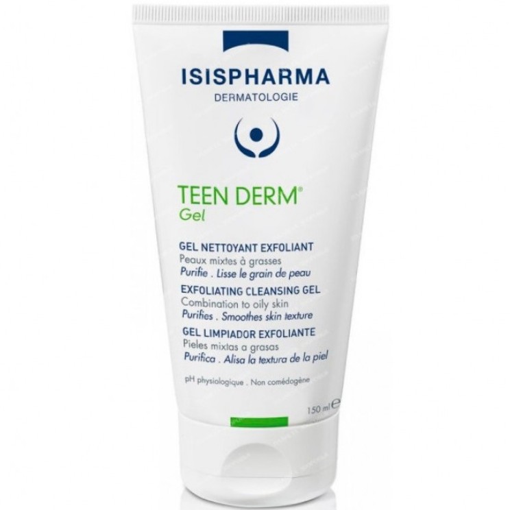 Гель-эксфолиант для лица очищающий, IsisPharma, Teen Derm, Gel, 150 мл, 3031500311423 – купить в Минске | Azarina.by