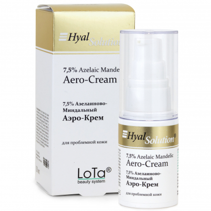 Аэро-крем для лица азелаиново-миндальный, LoTa, HyalSolution, Creams & Boosters, 7.5% Azelaic Mandelic Aero-Cream, 30 мл, А020 – купить в Минске | Azarina.by