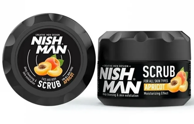 Cкраб для лица и тела мужской, Nishman, Face and Body Scrub, 300 мл, scrapr300, scravo300 – купить в Минске в интернет магазине косметики с доставкой - Azarina.by