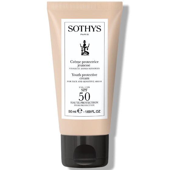 Крем для лица омолаживающий защитный, SPF 50, Sothys, Sun Care, Youth Protective Cream, 15 мл, 50 мл, 141200, 160499 – купить в Минске в интернет магазине косметики с доставкой - Azarina.by