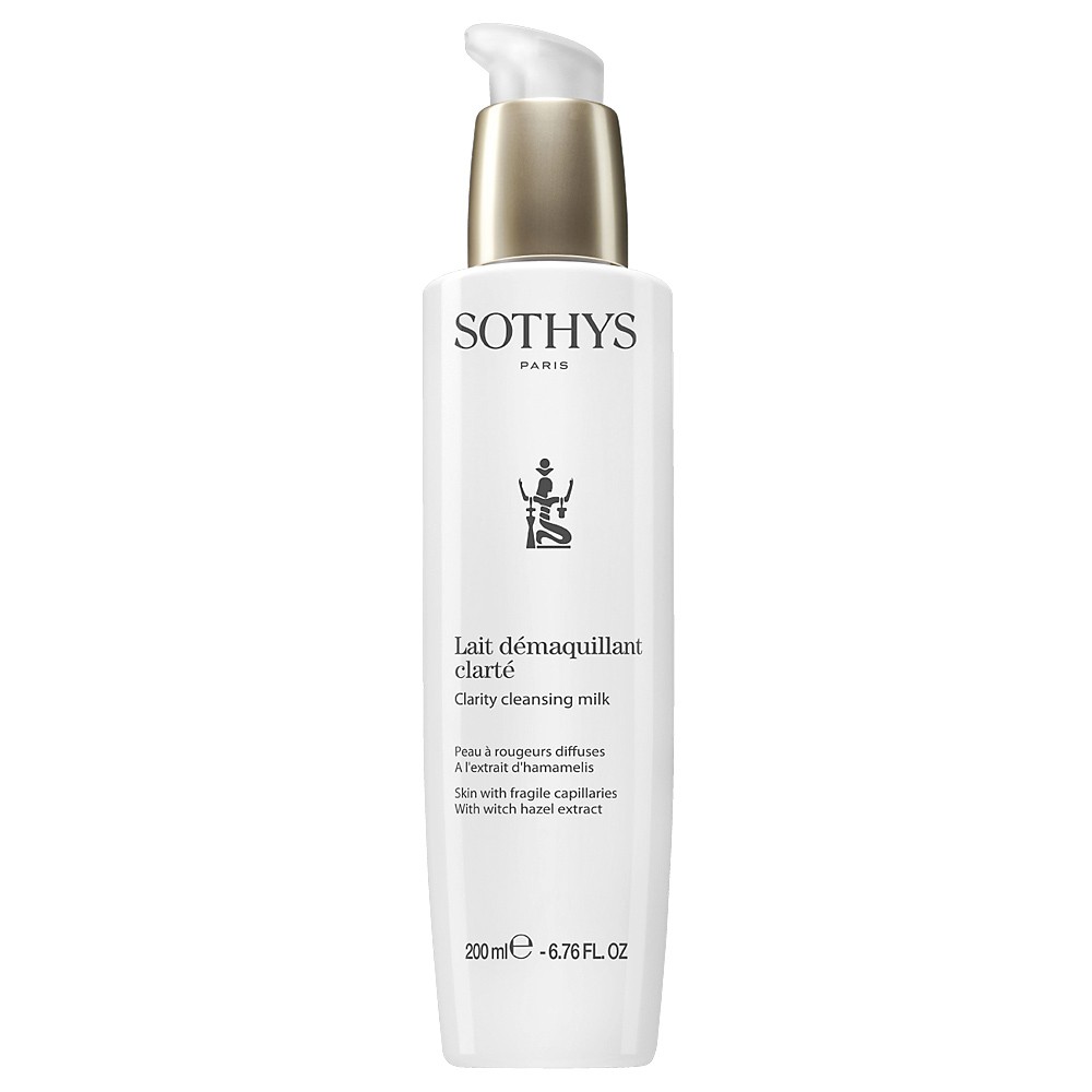 Молочко для кожи с хрупкими капиллярами, Sothys, Clarity, Cleansing Milk, 200 мл, 400 мл, 162184, 162403 – купить в Минске в интернет магазине косметики с доставкой - Azarina.by