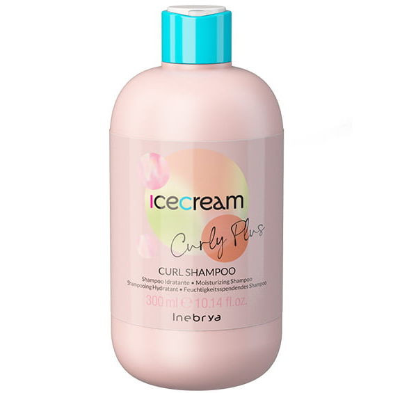 Шампунь для вьющихся волос, Inebrya, Ice Cream, Curly Plus, Curl Shampoo, 300 мл, 1000 мл, 1026367, 1026368 – купить в Минске в интернет магазине косметики с доставкой - Azarina.by