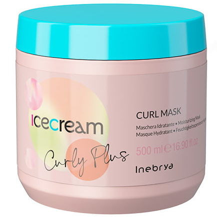 Маска для вьющихся волос, Inebrya, Ice Cream, Curly Plus, Curl Mask, 500 мл, 1000 мл, 1026369, 1026370 – купить в Минске в интернет магазине косметики с доставкой - Azarina.by