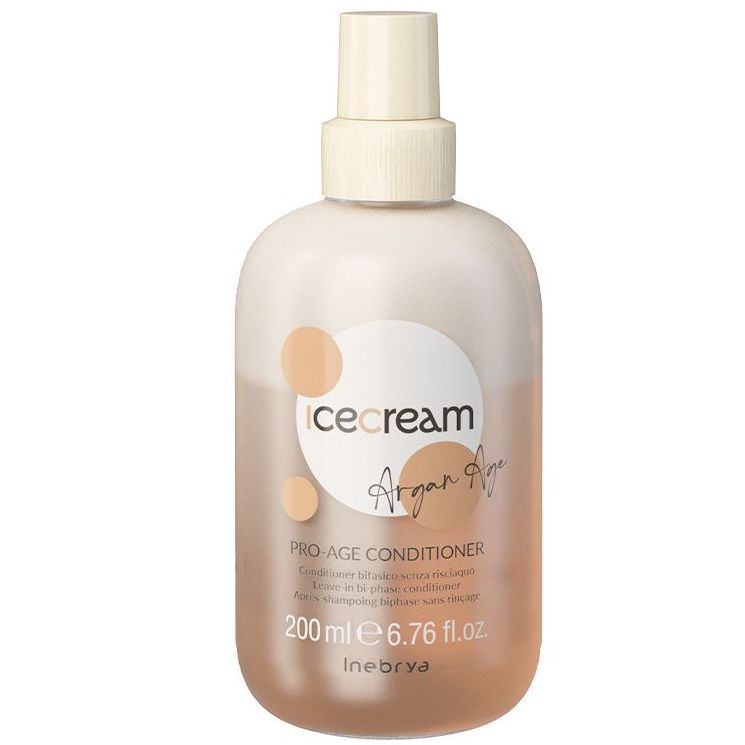 Кондиционер для волос аргановый, Inebrya, Ice Cream, Argan-age, Pro-age Conditioner, 200 мл, 1026331 – купить в Минске в интернет магазине косметики с доставкой - Azarina.by