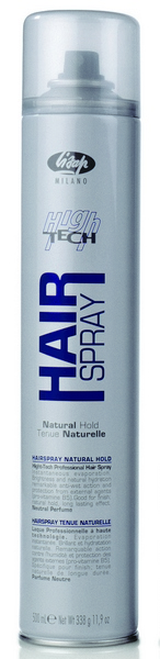 Лак для волос нормальной фиксации, LISAP, High Tech Hair Spray Natural Hold, 500 мл, 140400 – купить в Минске в интернет магазине косметики с доставкой - Azarina.by