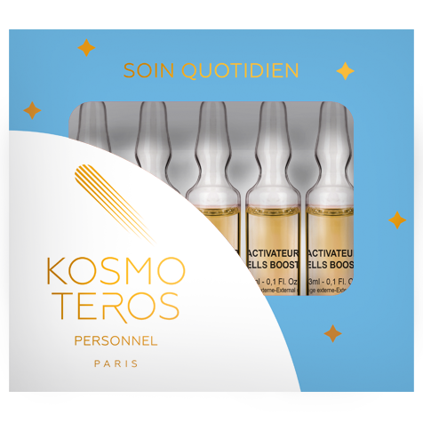 Сыворотка для лица с олигопептидами сои Anti-Age Cell Booster, Kosmoteros, BioStimul, Sérum Anti‐Âge Cell Booster aux Oligopeptides de Soja, 5*3 мл, 5107 – купить в Минске в интернет магазине косметики с доставкой - Azarina.by