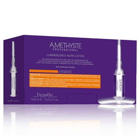 Лосьон для волос люминесцирующий, FarmaVita, Amethyste Hydrate, Amethyste Hydrate Luminescence Nutri Lotion, 12*8 мл, 16096 – купить в Минске в интернет магазине косметики с доставкой - Azarina.by