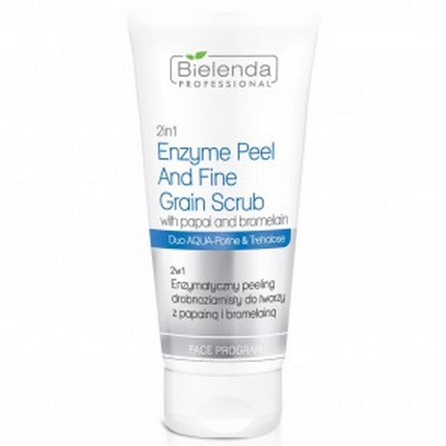 Пилинг для лица энзимный 2 в 1, Bielenda Professional, Aqua Porin, Enzyme Peel and Fine Grain Scrub, 150 мл, 13561 – купить в Минске | Azarina.by