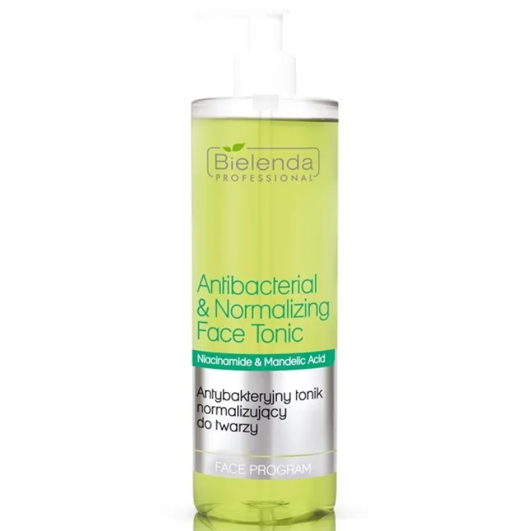 Тоник для лица антибактериальный и нормализующий, Bielenda Professional, Cleansing, Antibacterial & Normalizing Face Tonic, 500 мл, 2350 – купить в Минске | Azarina.by