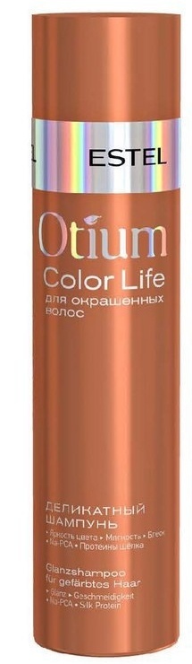 Шампунь для окрашенных волос деликатный, Estel, Otium Color Life, 250 мл, 1000 мл, OTM.6, OTM.6/1000 – купить в Минске в интернет магазине косметики с доставкой - Azarina.by