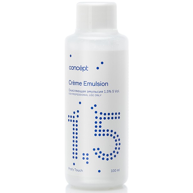 Окислитель для тонирования волос, Concept, Profy Touch, Crème Emulsion, 1,5%, 3%, 100 мл, 1000 мл, 57228, 57235, 92367, 92374 – купить в Минске в интернет магазине косметики с доставкой - Azarina.by
