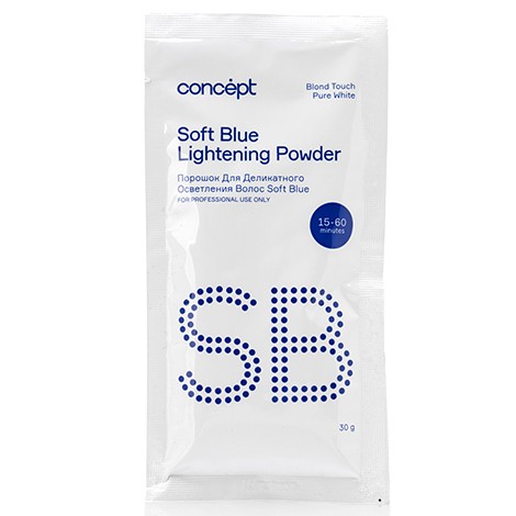 Порошок для волос осветляющий голубой, Concept, Blond Touch Pure White, Soft Blue, 30 г, 500 г, 91308, 91322 – купить в Минске в интернет магазине косметики с доставкой - Azarina.by