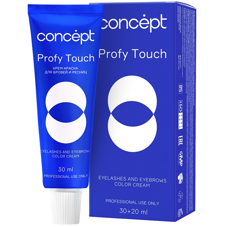 Краска для бровей и ресниц, Concept, Profy Touch, Eyelashes and Eyebrows Color Cream, 90080, 90097, 90103 – купить в Минске в интернет магазине косметики с доставкой - Azarina.by