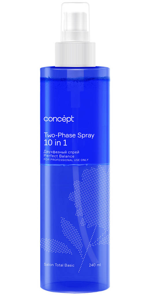 Спрей для волос двухфазный 10 в 1, Concept, Salon Total Basic, Two-Phase Spray 10 in 1, Perfect Balance, 240 мл, 90608 – купить в Минске в интернет магазине косметики с доставкой - Azarina.by
