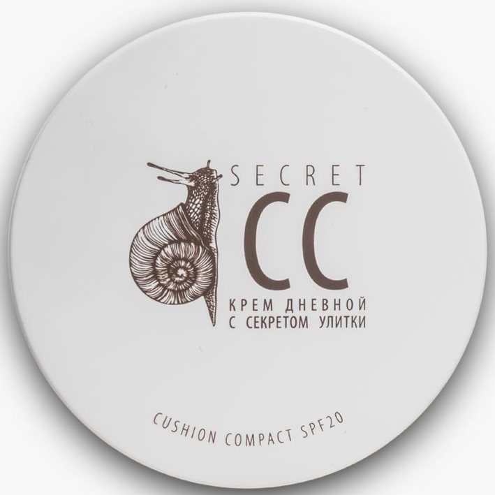 Крем для лица дневной с секретом улитки (кушон) «Secret CC», SPF 20, Premium, Cushion Compact, 15 мл, ГП040204 – купить в Минске | Azarina.by